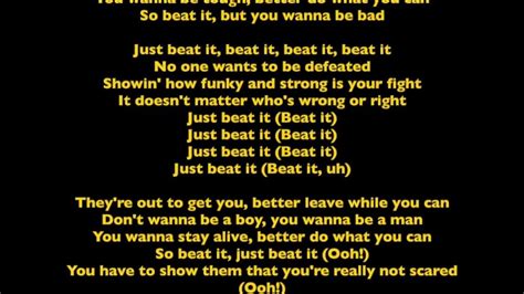 bet it lyrics|who wrote beat it.